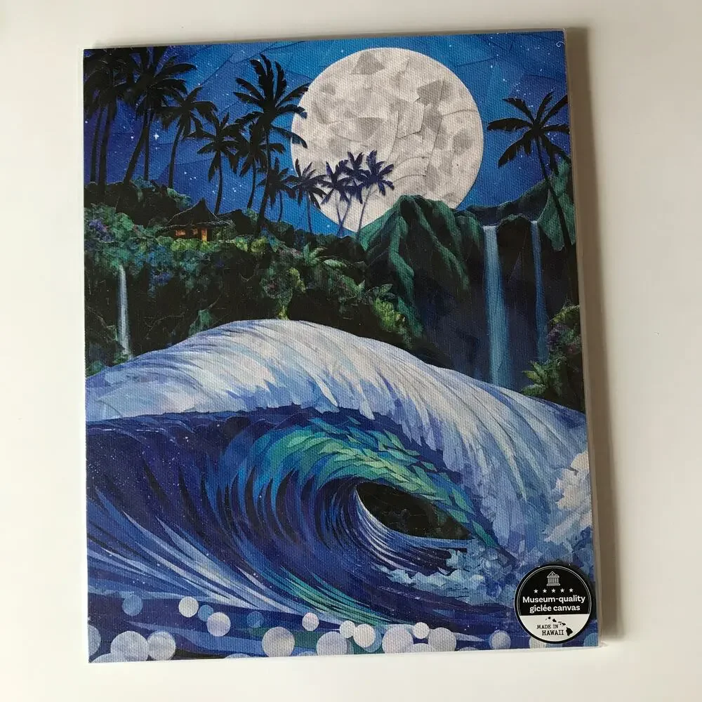 Bundle of TWO (2) Patrick Parker Foam Mounted Tropical Wall Art Prints 8x10